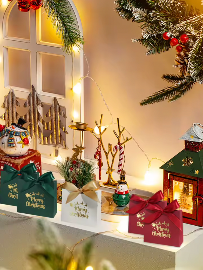 Festive Christmas Paper Gift Bags