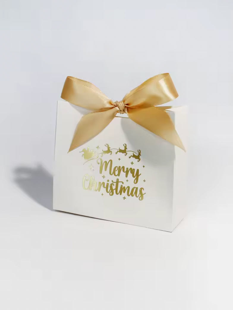 White Festive Christmas Paper Gift Bags