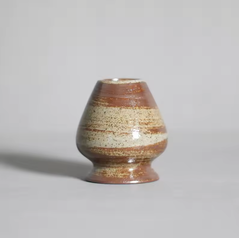 Japanese Matcha Tea Chasen Holder with Bamboo Whisk