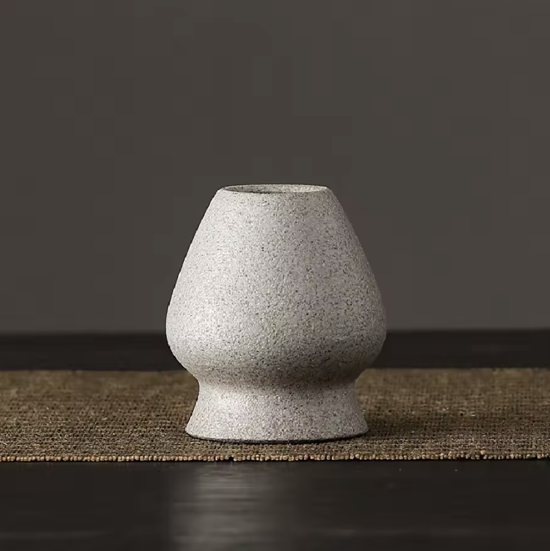 Japanese Matcha Tea Chasen Holder with Bamboo Whisk