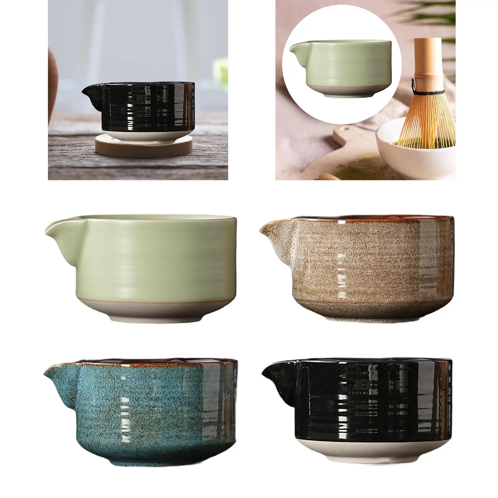 Ceramic Matcha Bowl Mixing Bowl for Japanese Matcha Preparation Tea Lovers